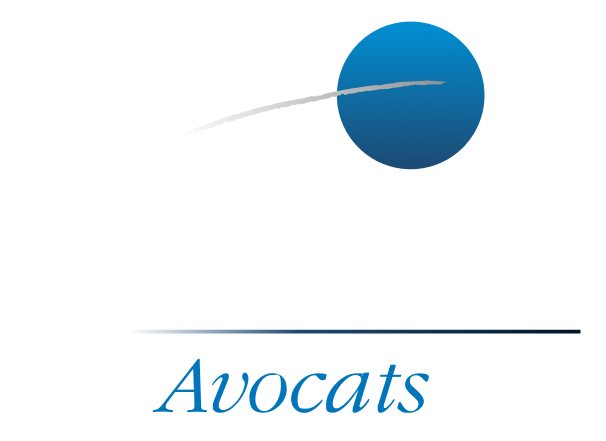 Logo Theai Avocats en version blanc et bleu